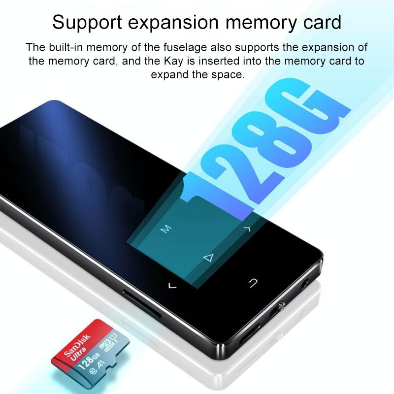 1.8 Inch Metal Bluetooth Mp3 / Mp4 Player With Touch Screen 8Gb - 8Gb Black 10