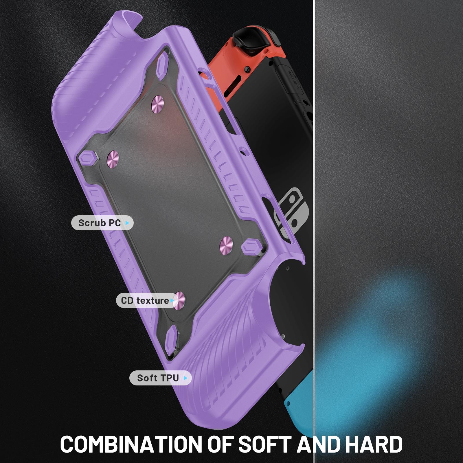 Protective Tpu Pc Case for Nintendo Switch Oled - Lilac 4