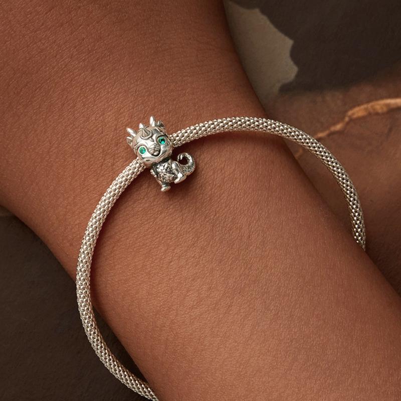 925 Sterling Silver Dragon Diy Beads 6