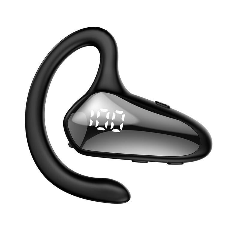 Digital Display Hanging Ear Bone Conduction Bluetooth Headset - Yx02 - Black 9