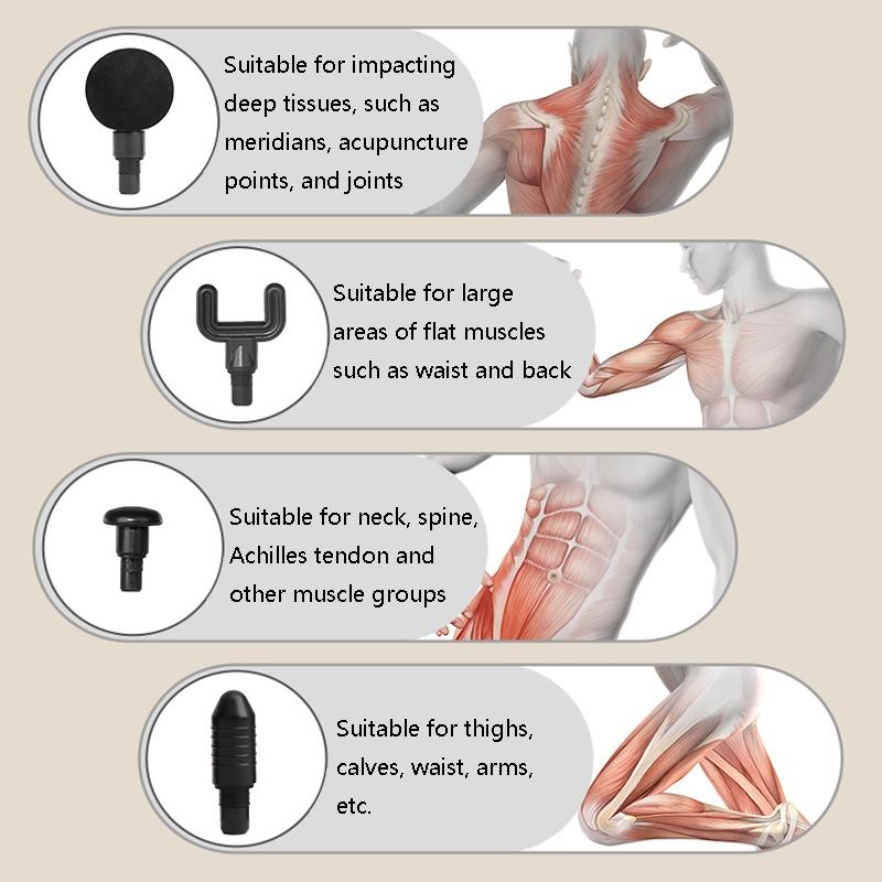 Mini Vibration Massage Gun - Brushless Grey 5