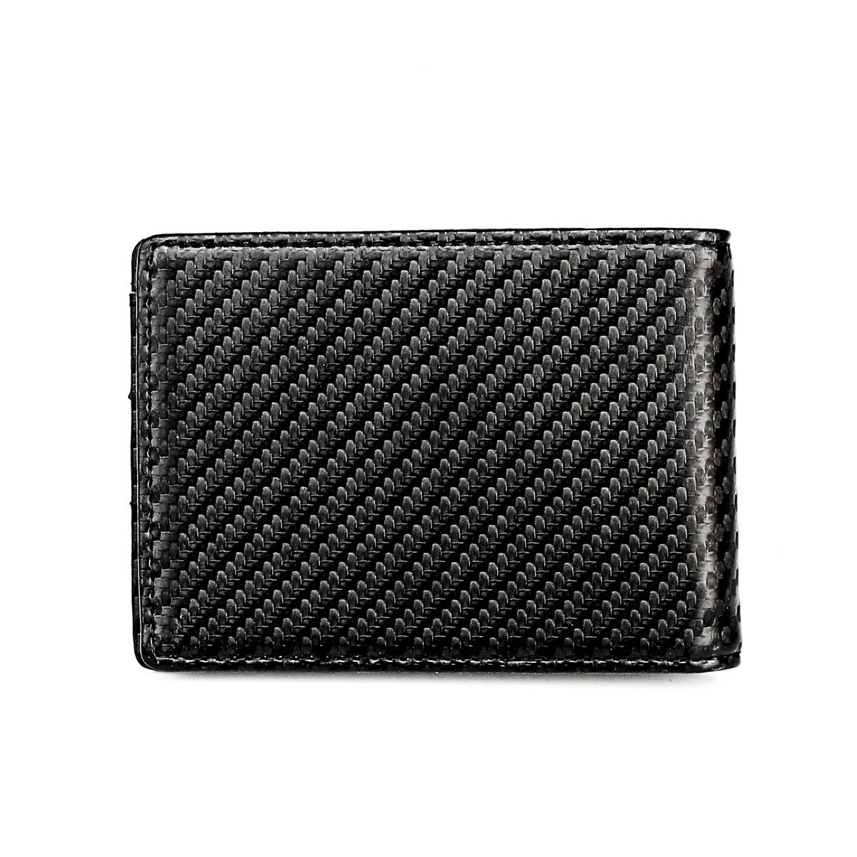Rfid-blocking Carbon Fiber Men Wallet - Sleek & Secure 4