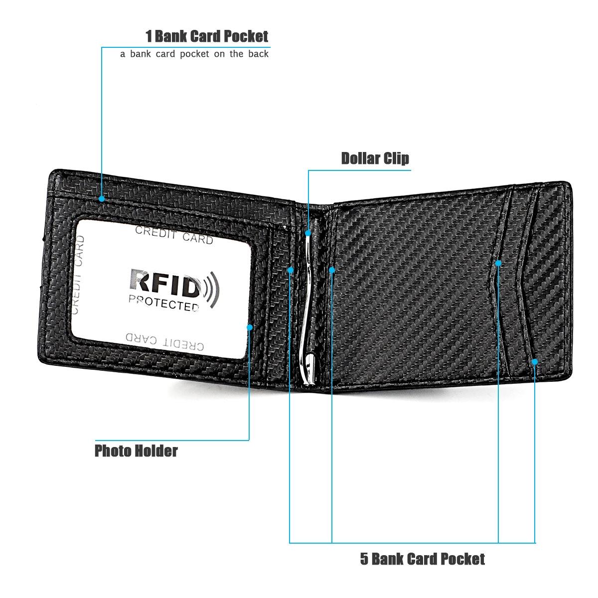Rfid-blocking Carbon Fiber Men Wallet - Sleek & Secure 6