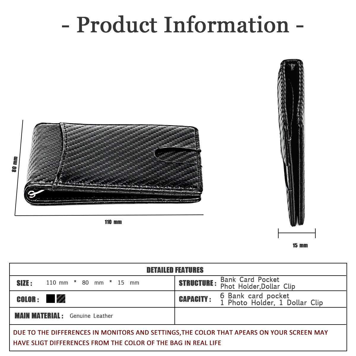 Rfid-blocking Carbon Fiber Men Wallet - Sleek & Secure 8