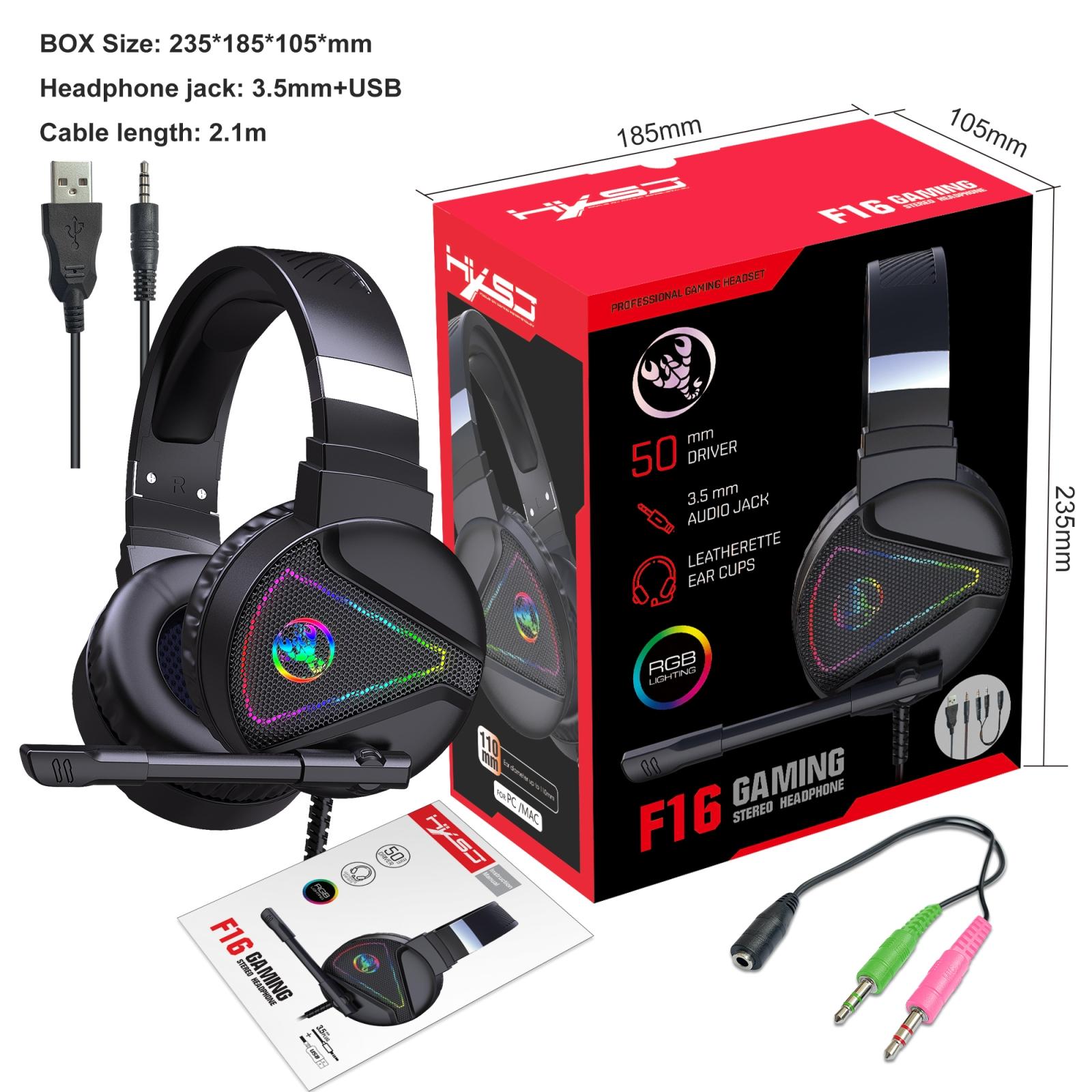 Rgb Stereo Gaming Headset With Mic Black 3