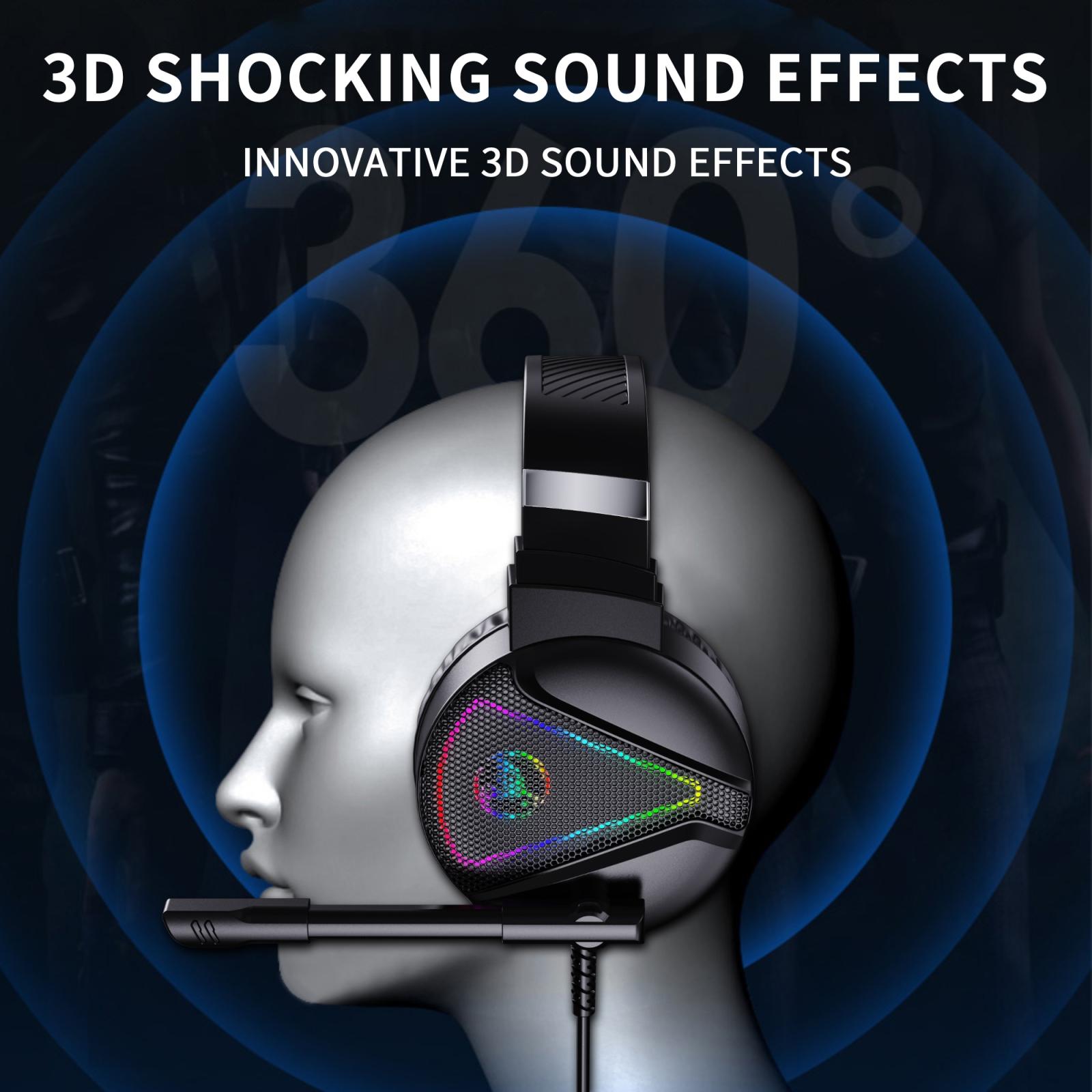 Rgb Stereo Gaming Headset With Mic Black 7