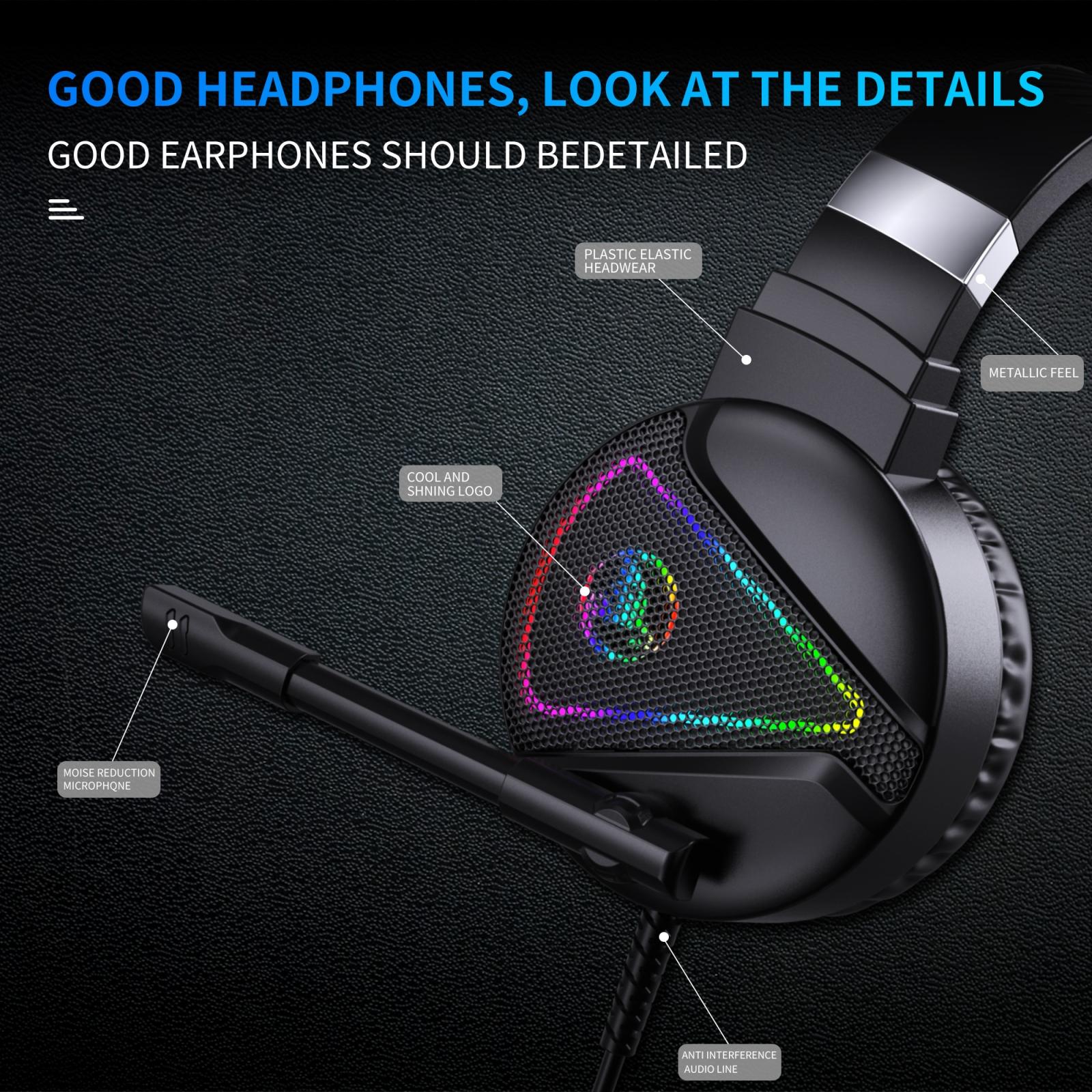 Rgb Stereo Gaming Headset With Mic Black 8