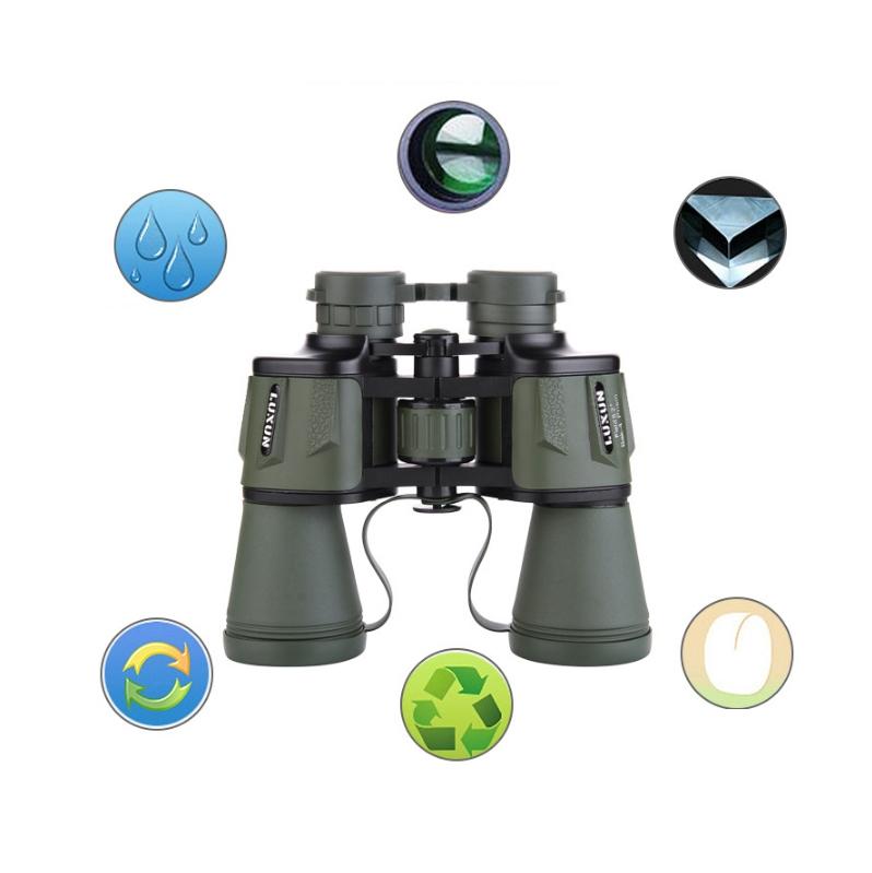 High Power Outdoor Binoculars for Low Light Night Vision - 20x50 - Black 7