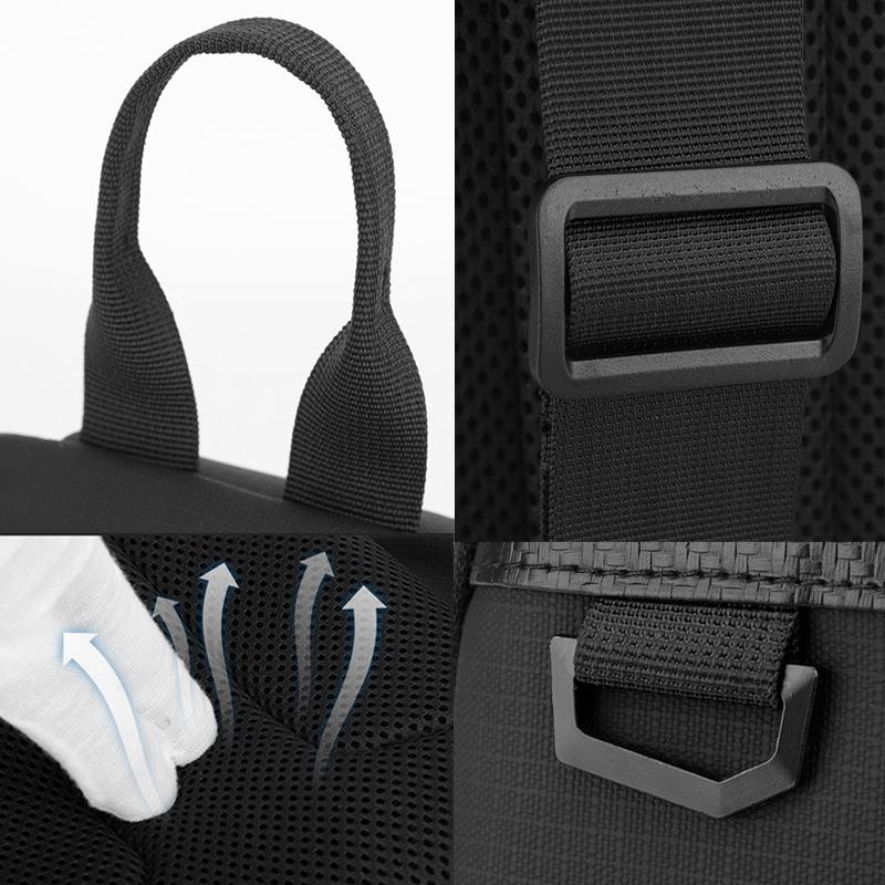 Waterproof Men Chest Bag Multifunctional Shoulder Crossbody For Riding And Casual Use - Black 9