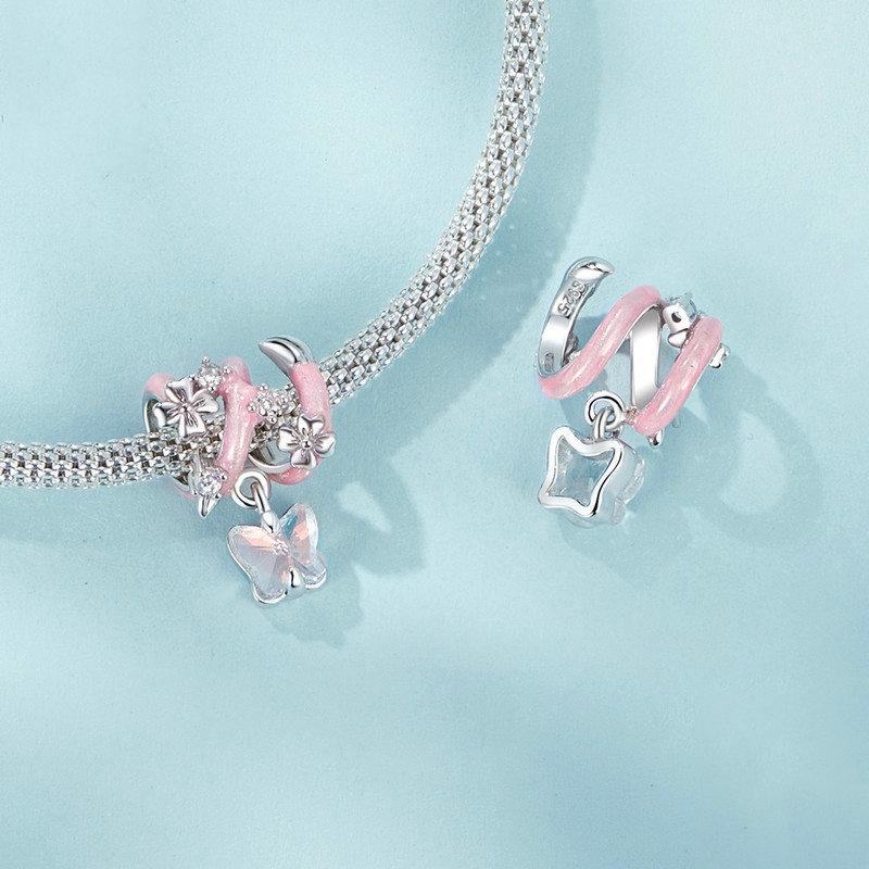 925 Sterling Silver Fantasy Butterfly Beads 5