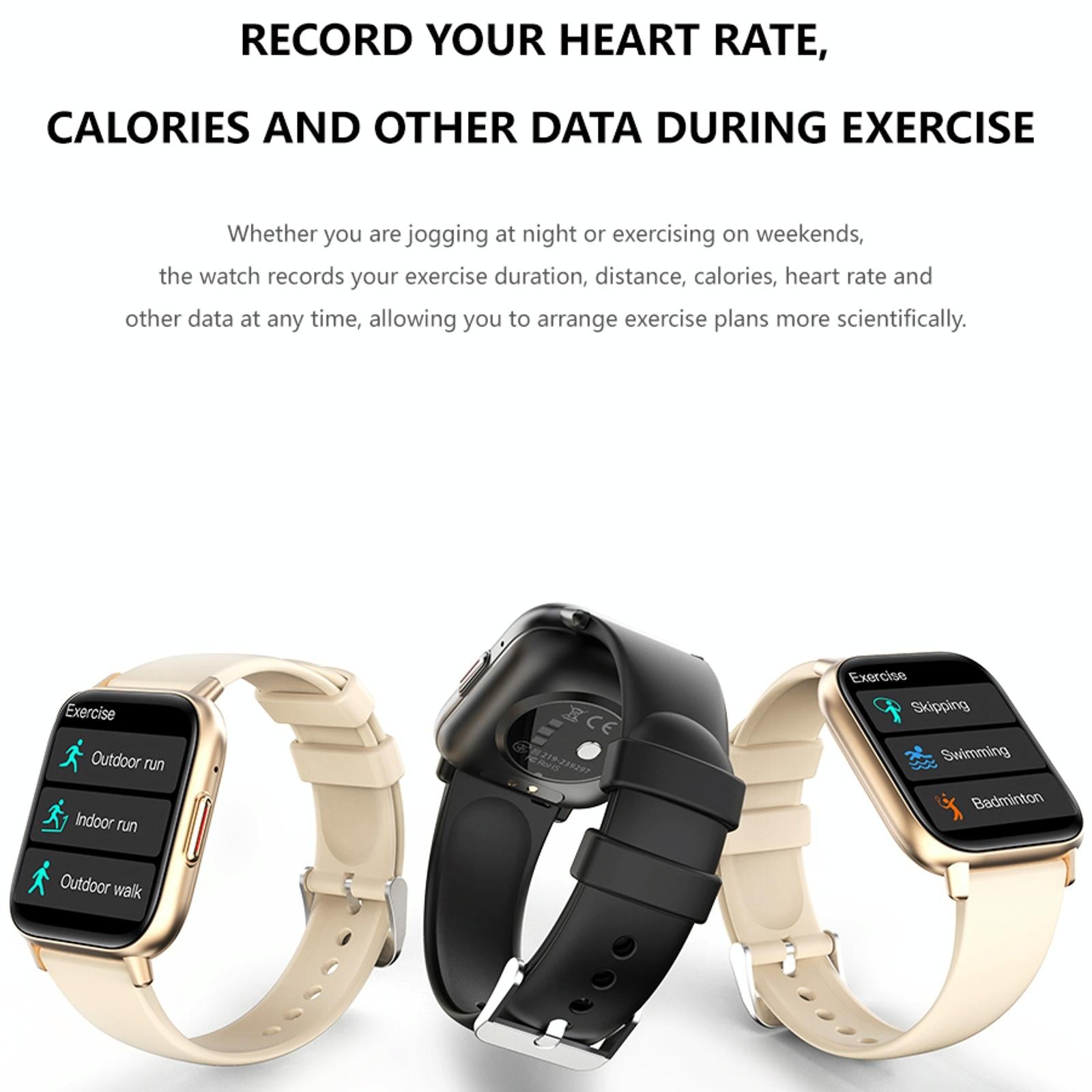 1.83 Inch Bt5.2 Smart Sport Watch Support Sleep / Heart Rate / Blood Oxygen / Temperature / Heart Sugar / Blood Pressure Health Monitor - Black 6