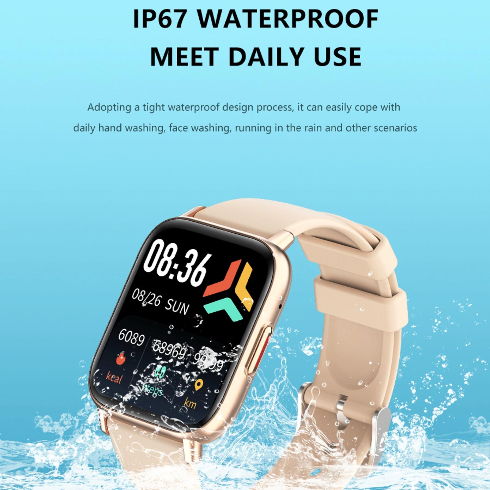 1.83 Inch Bt5.2 Smart Sport Watch Support Sleep / Heart Rate / Blood Oxygen / Temperature / Heart Sugar / Blood Pressure Health Monitor - Black 7