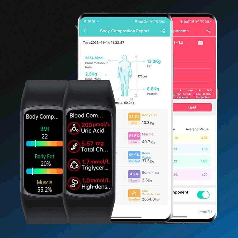 Smart Bracelet With Bluetooth Calling And Blood Oxygen Monitoring - Hd Tft Display - Black 5