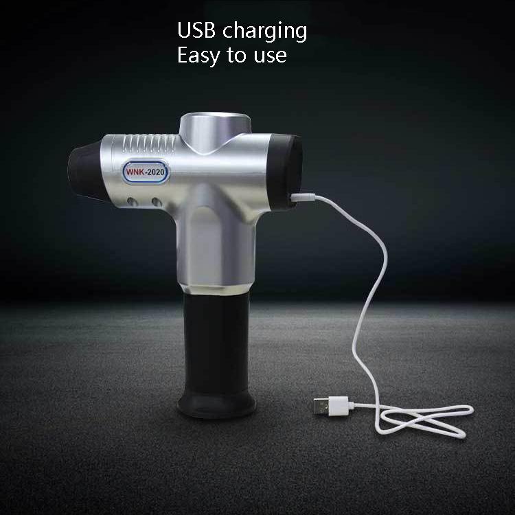 Portable Electric Massager For Muscle Relaxation And Fitness - Silver 6