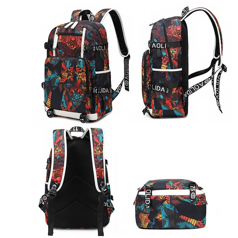 Student Thermal Backpack - Lightweight & Durable - Printed Red 4