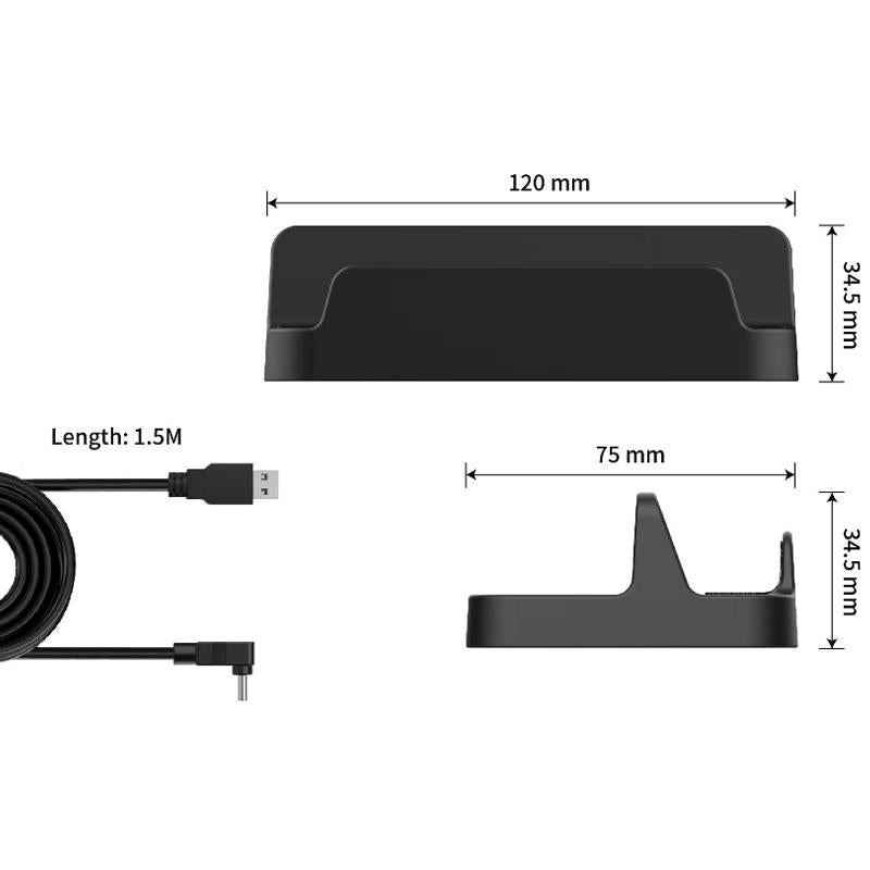 Steam Deck Console Holder + Charging Cable Set 2 Pcs 4