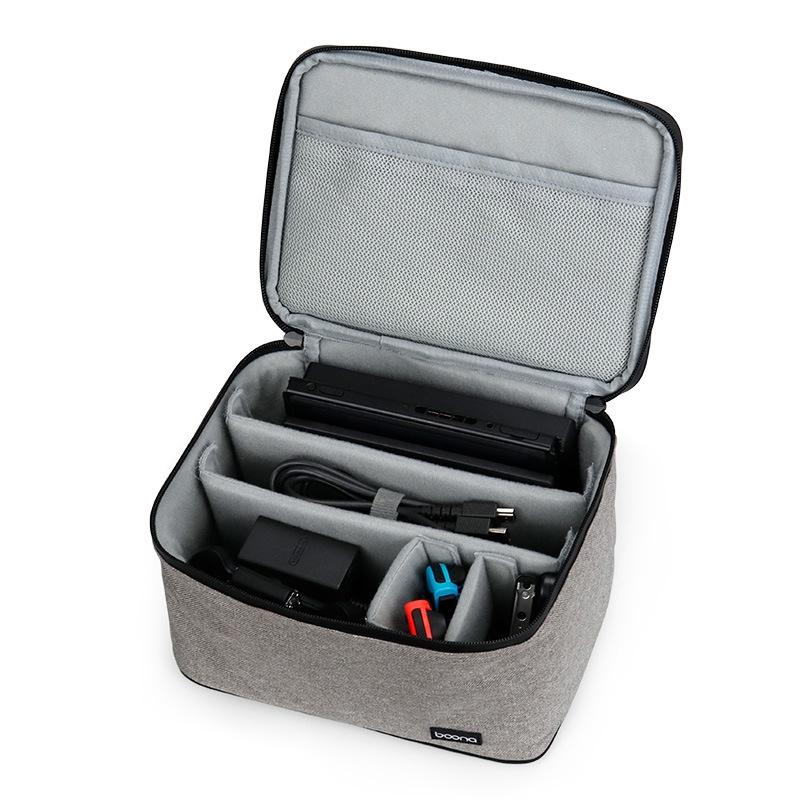 Nintendo Switch Full Set Accessories Storage Box - Protect your Game Console - Black 8