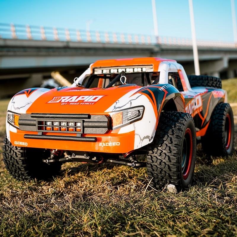 High-speed Brushless 4wd Pickup Rc Car - Orange 7