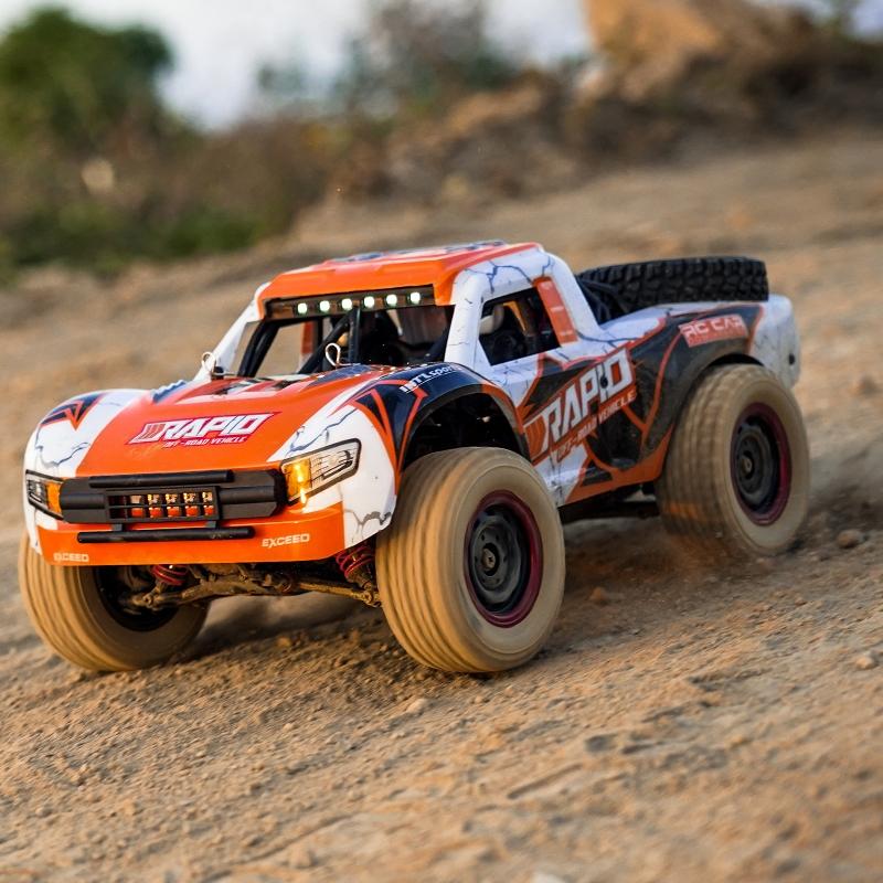 High-speed Brushless 4wd Pickup Rc Car - Orange 8