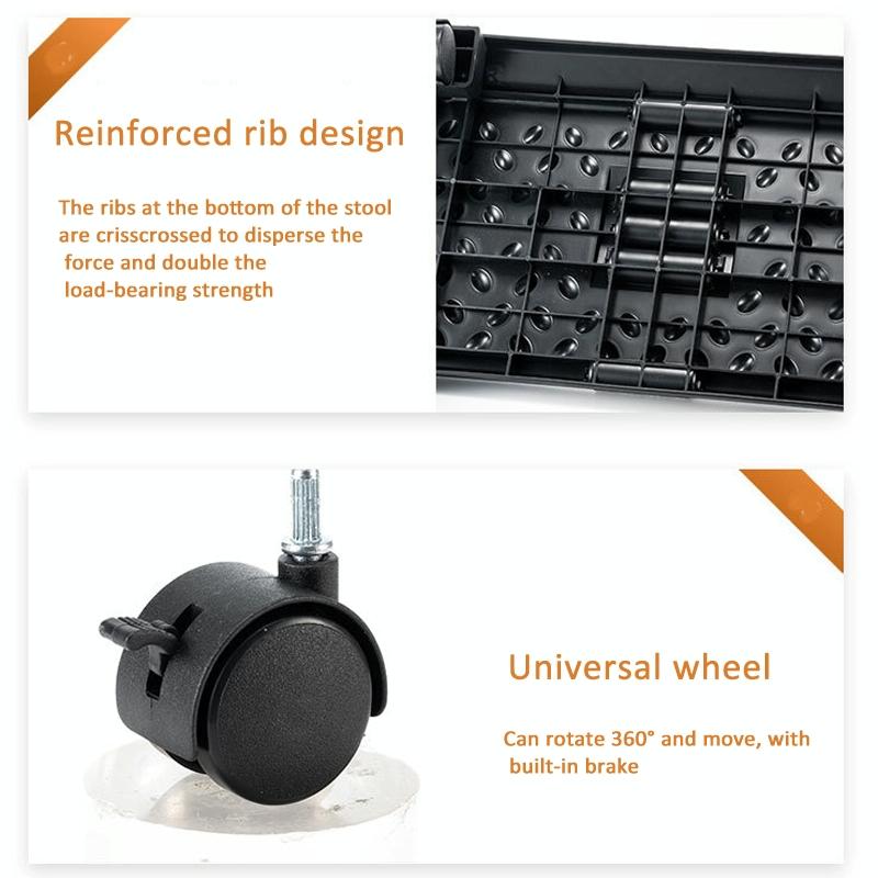 360 Swivel Footrest For Under Desk Black 7