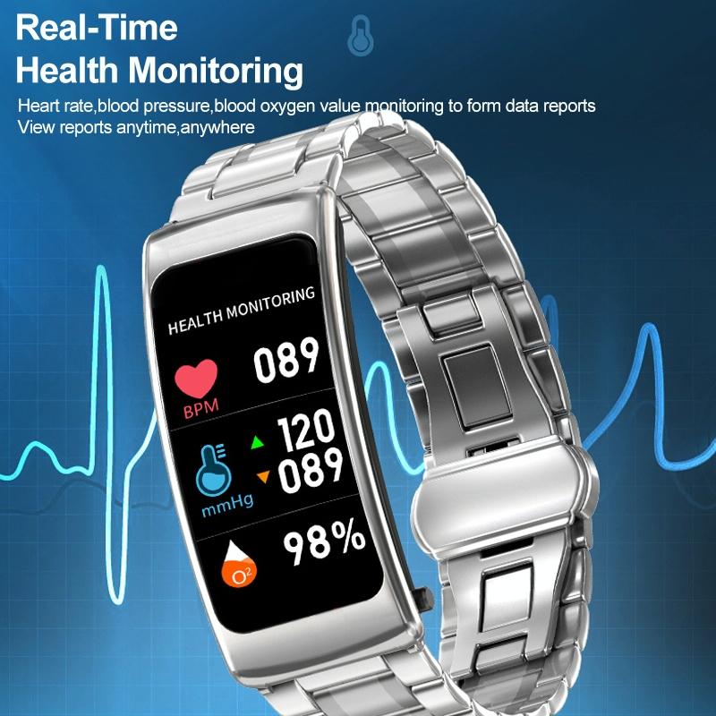 1.14 Inch Silicone Band Earphone Detachable Life Waterproof Smart Watch Support Bluetooth Call - Black 14
