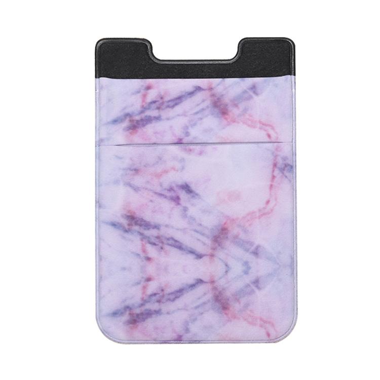 Marble Road Stretch Phone Card Holder Sticky Clip - Purple