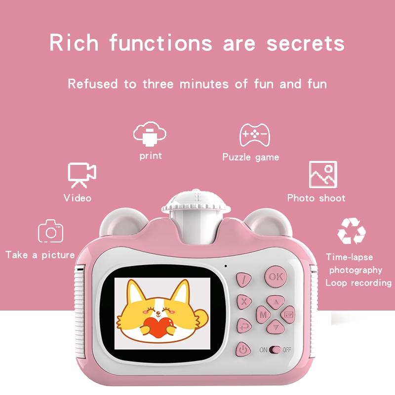 Smart Digital Kids Camera - Photo & Video - no Memory Card - Pink + White 5