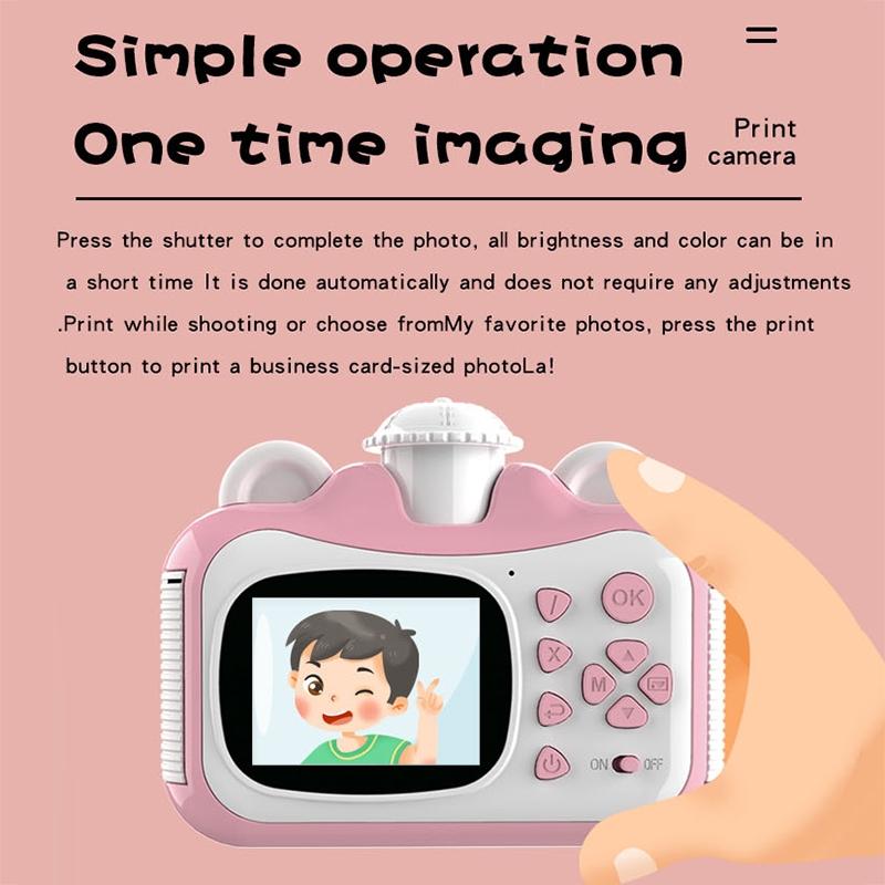 Smart Digital Kids Camera - Photo & Video - no Memory Card - Pink + White 6