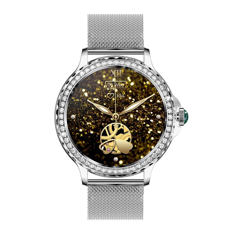1.3 Inch Ip68 Waterproof Colour Screen Smart Watch Support Heart Rate / Blood Pressure / Blood Oxygen Monitoring - Gold 3