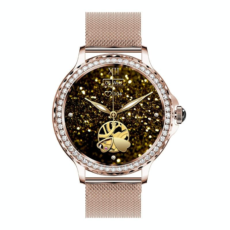 1.3 Inch Ip68 Waterproof Colour Screen Smart Watch Support Heart Rate / Blood Pressure / Blood Oxygen Monitoring - Gold 11