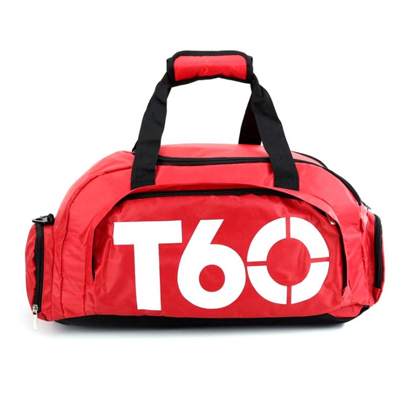 Waterproof Fitness Backpack For Swimming And Travel - Black Bottom White Word