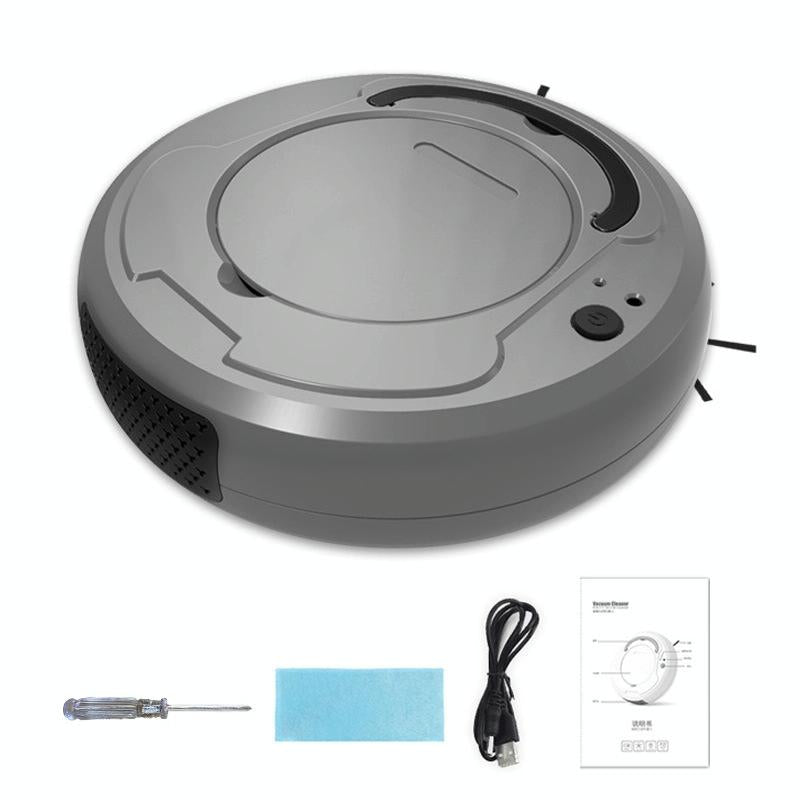 Smart 3-in-1 Robot Vacuum with Wet / Dry Mopping - Rechargeable & Auto Cleaning - Black - White 12