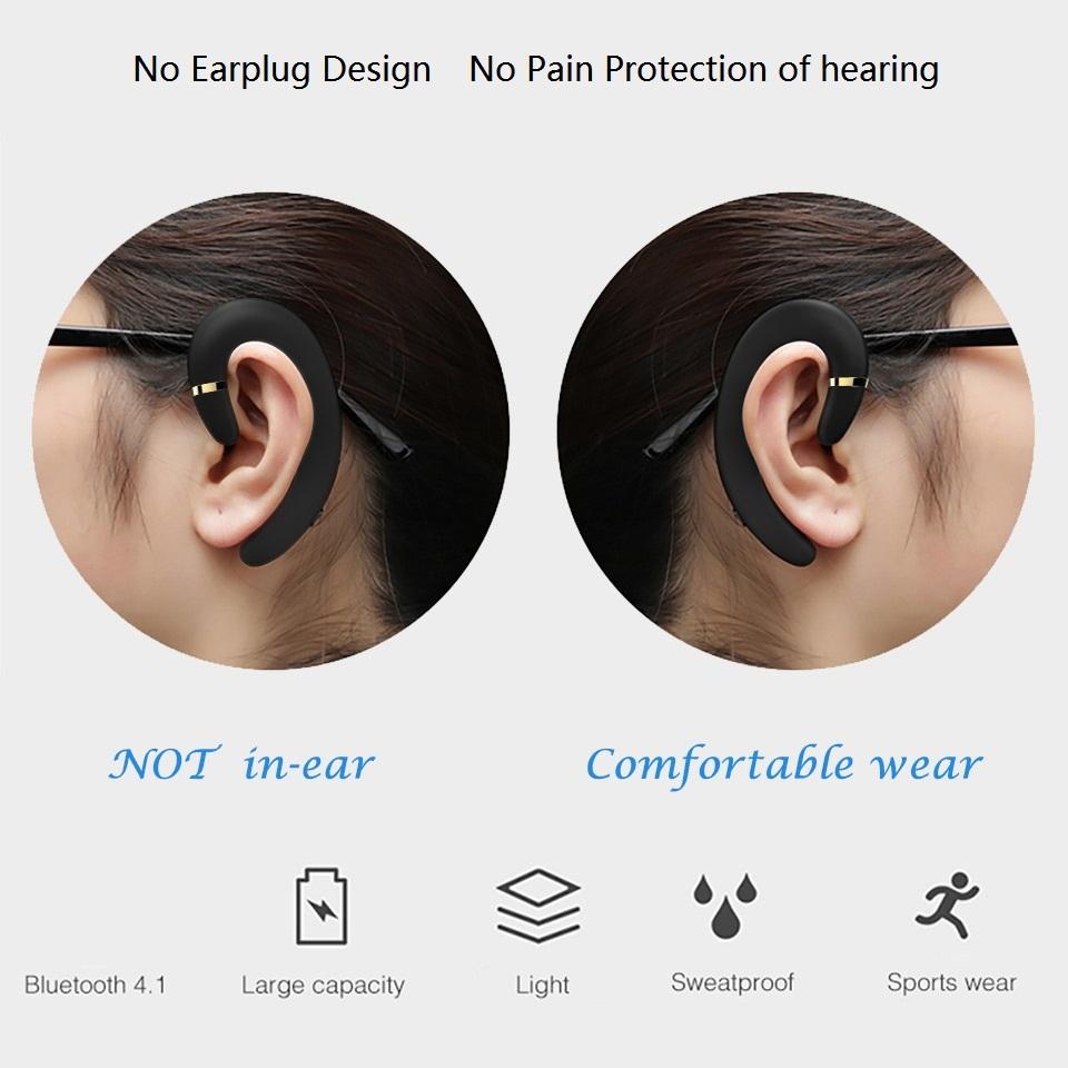 Waterproof Wireless Earphone with Mic for Android / Iphone - Black 5