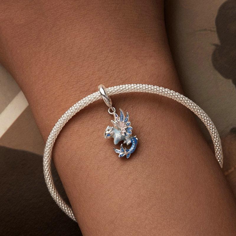 925 Sterling Silver Dragon Pendant Beads 7