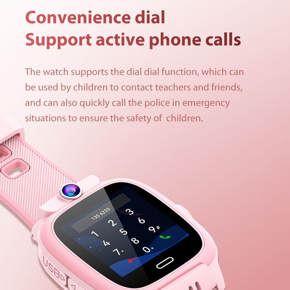1.44 Inch 4G Video Call Waterproof Smart Children Phone Watch With Sos Function - Black 12
