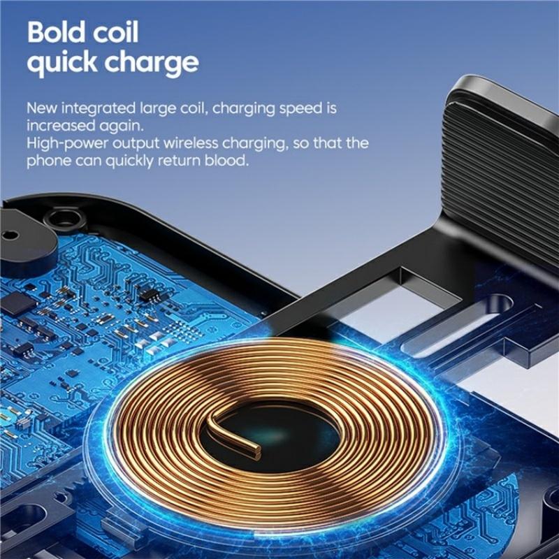 Touch-sensing Car Vent Wireless Charger Holder - X12 - Black 6