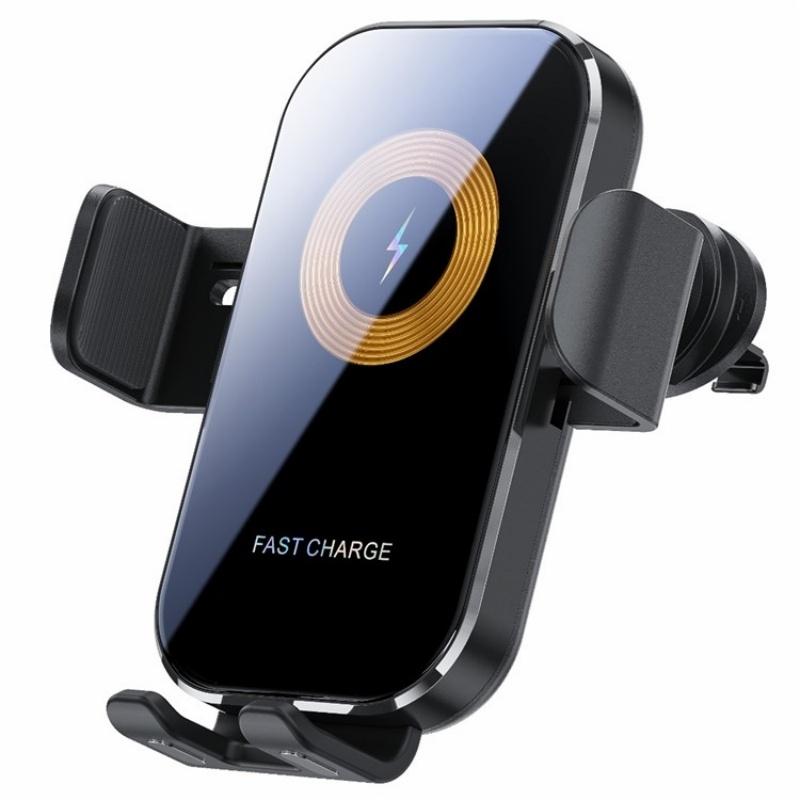 Touch-sensing Car Vent Wireless Charger Holder - X12 - Black 13