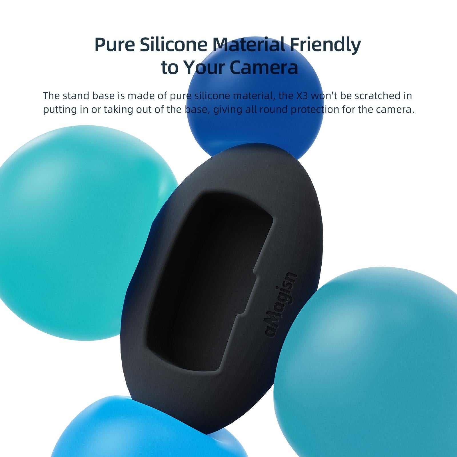 Silicone Desktop Base for Insta360 X3 Amagisn 4