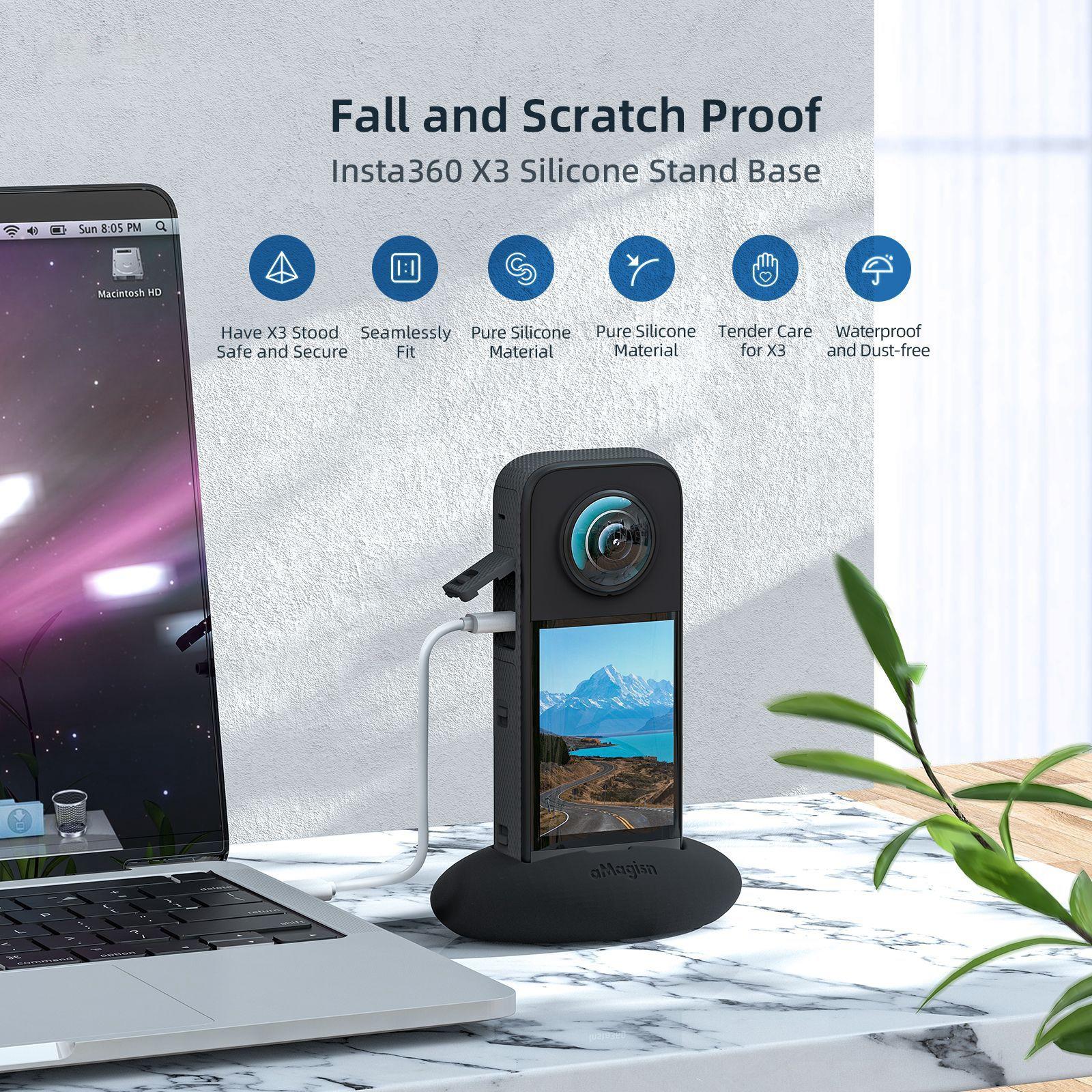 Silicone Desktop Base for Insta360 X3 Amagisn 8