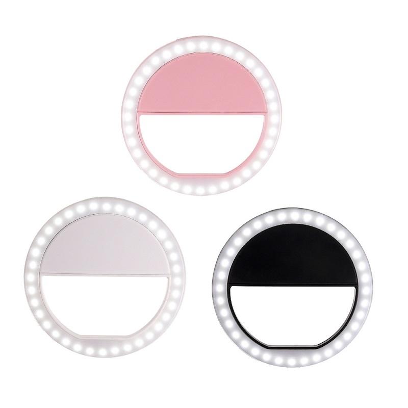 Ring-shaped Selfie Light for Live Photography - Led Flashlight - White 3