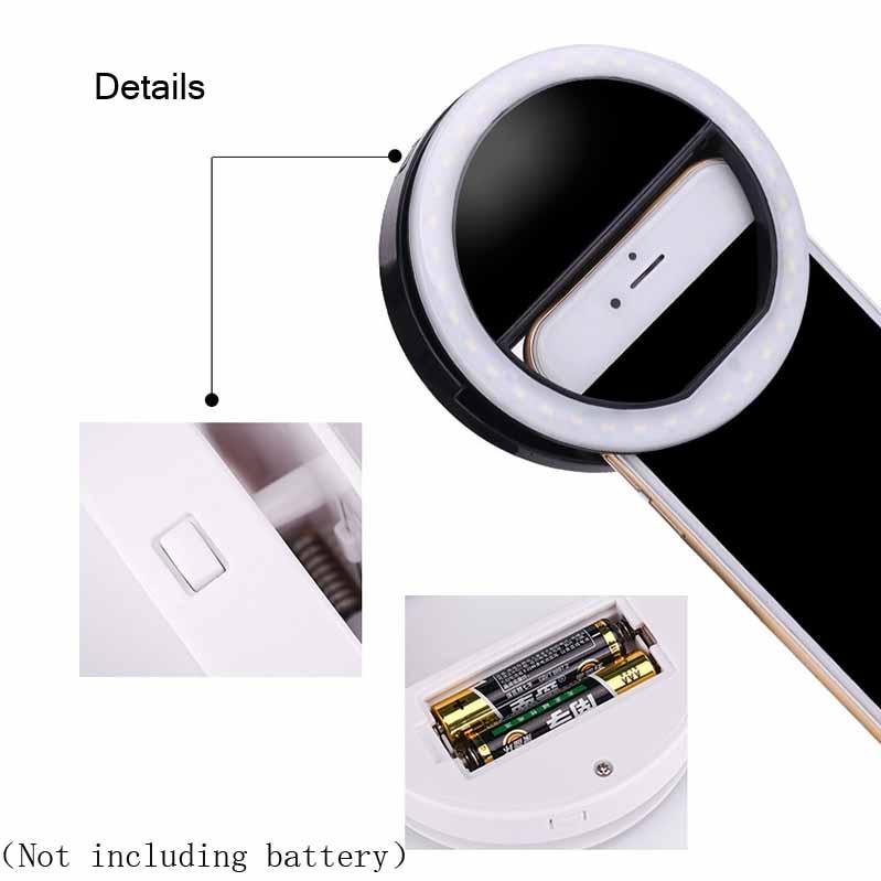 Ring-shaped Selfie Light for Live Photography - Led Flashlight - White 4