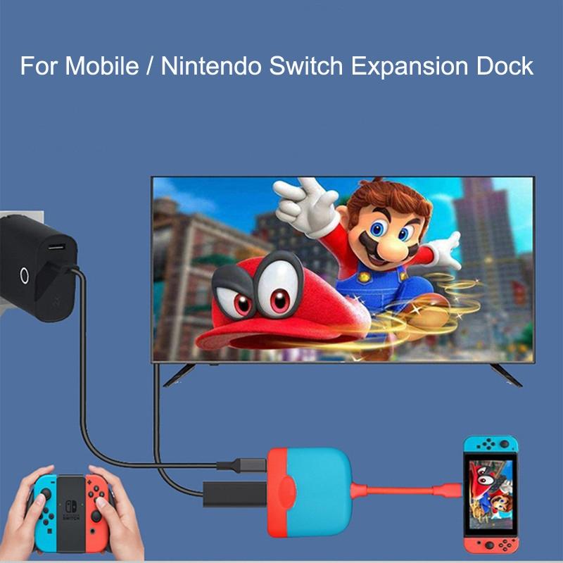Mobile / Switch Portable Expansion Dock - Compact and Versatile - Red Blue 7