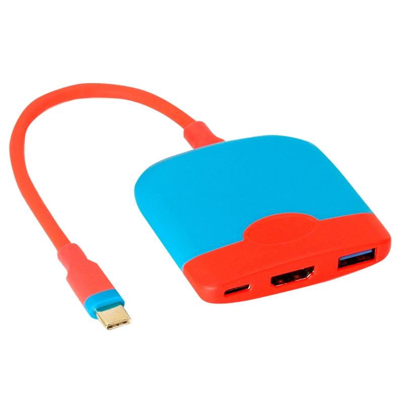 Mobile / Switch Portable Expansion Dock - Compact and Versatile - Red Blue 8