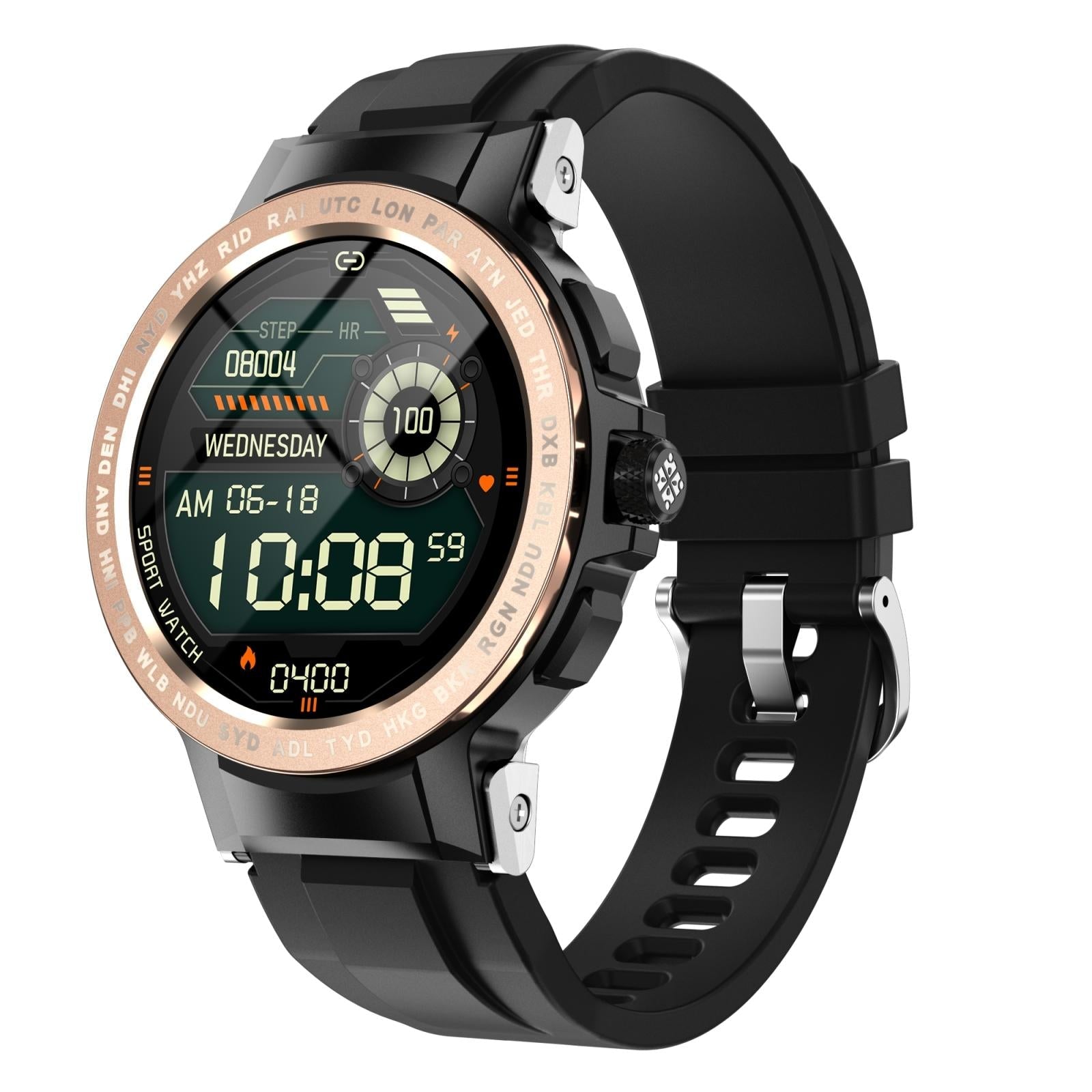 Waterproof Smart Watch With Colour Screen - Ip68 - Black 11