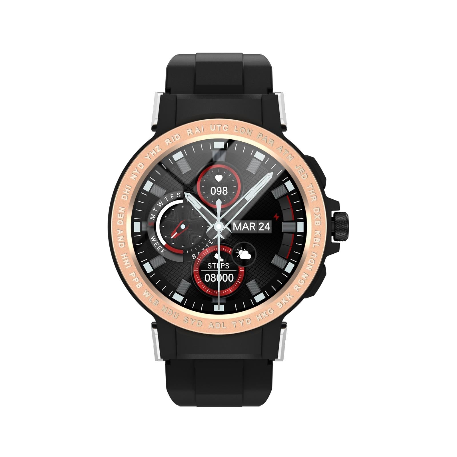 Waterproof Smart Watch With Colour Screen - Ip68 - Black 13