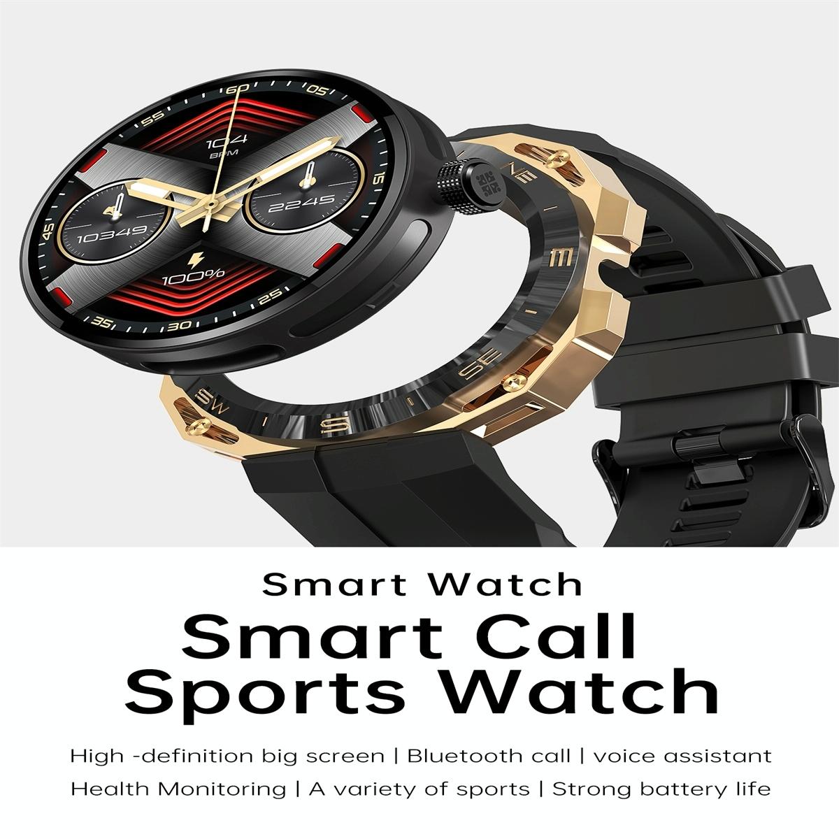 Smart Watch With Heart And Blood Monitoring Colour Screen - Black 6