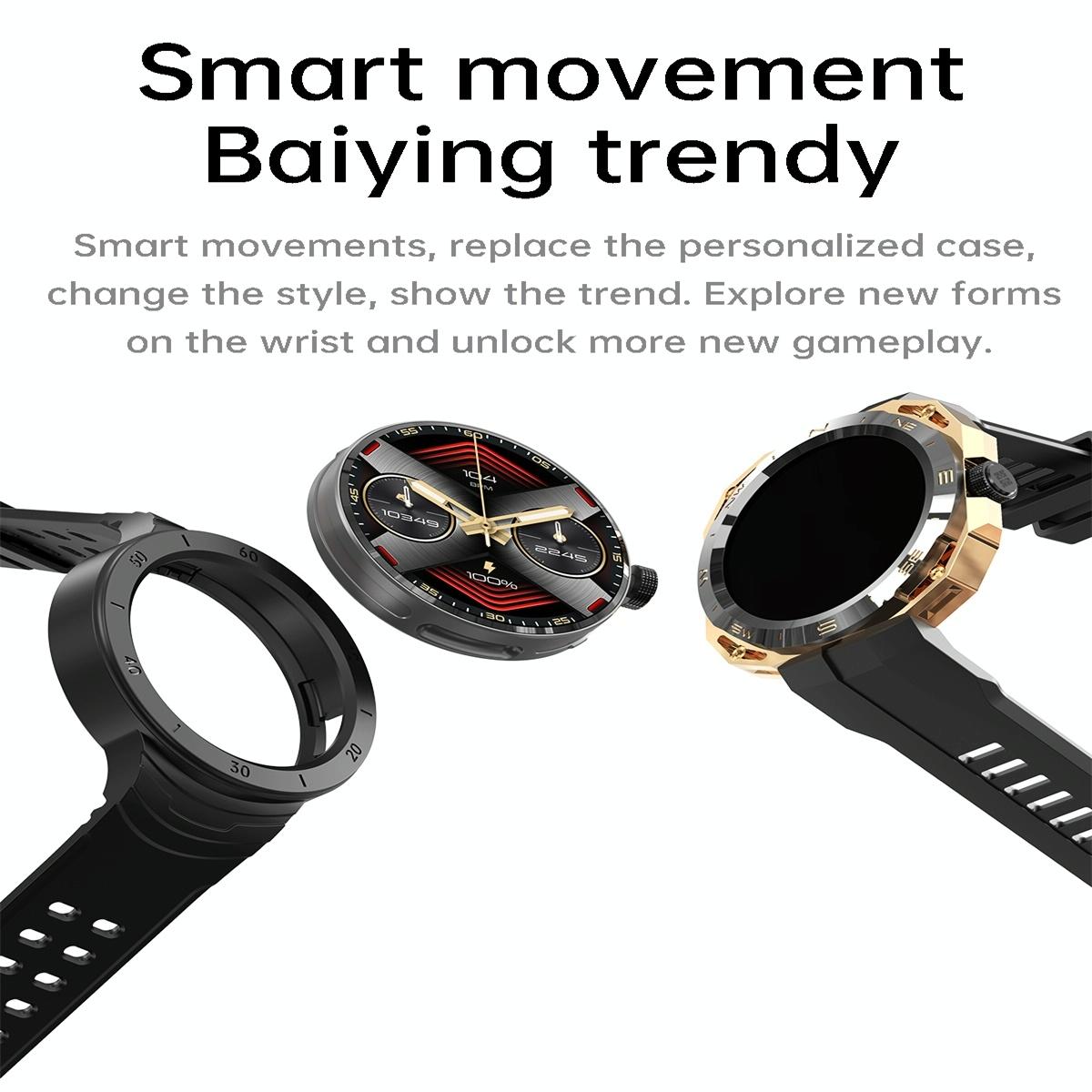 Smart Watch With Heart And Blood Monitoring Colour Screen - Black 7