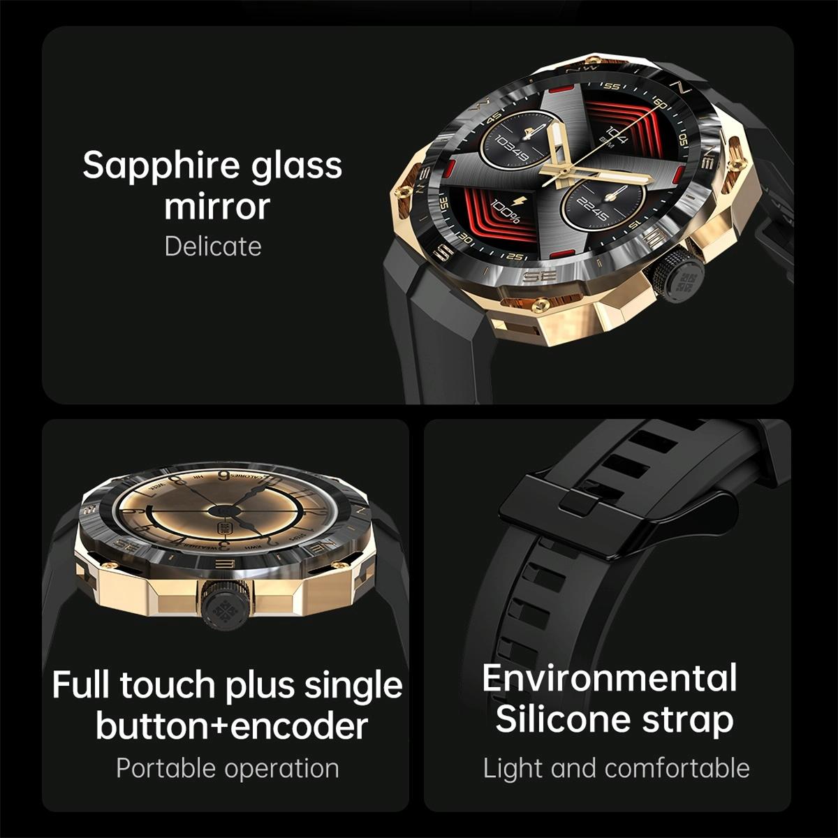 Smart Watch With Heart And Blood Monitoring Colour Screen - Black 9