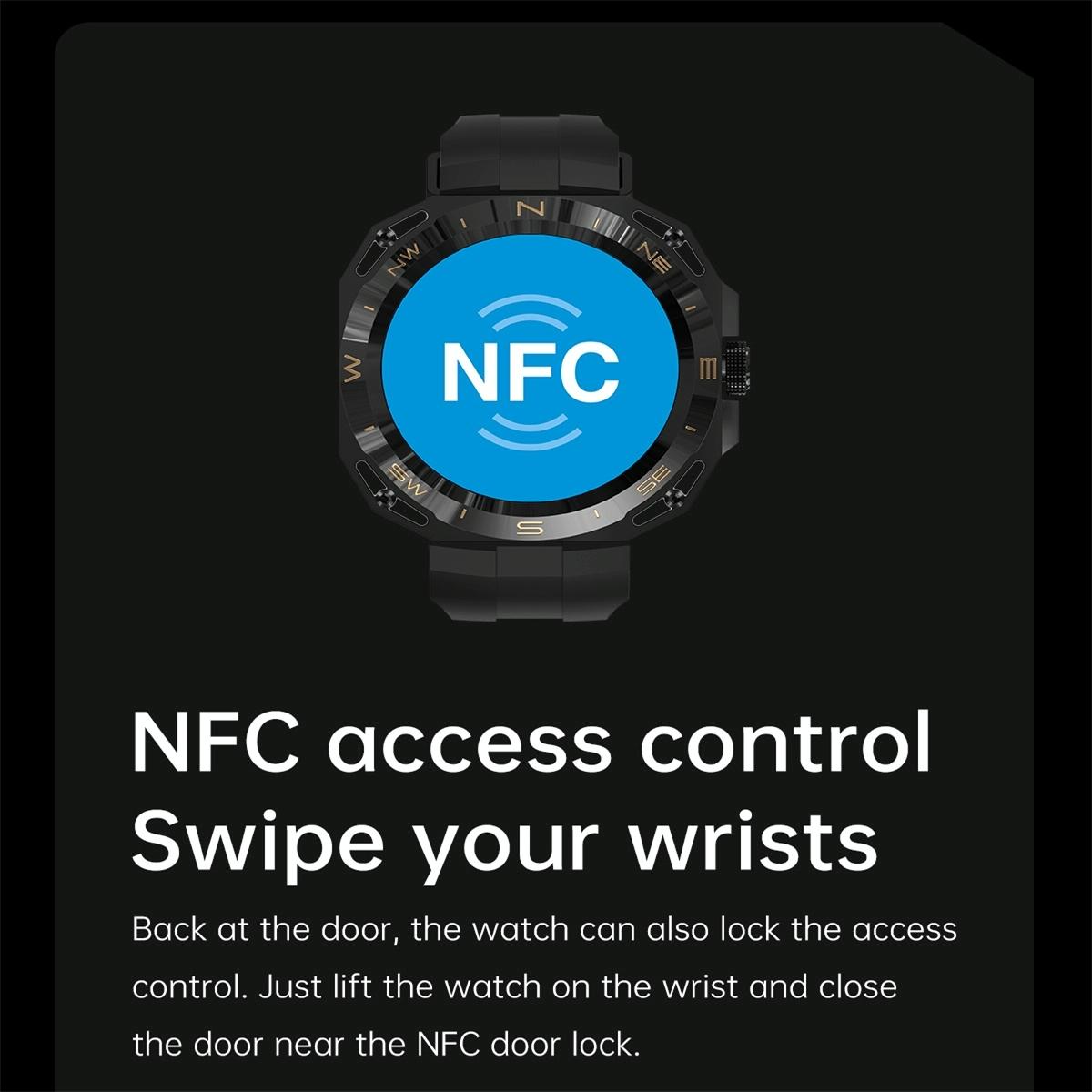 Smart Watch With Heart And Blood Monitoring Colour Screen - Black 11