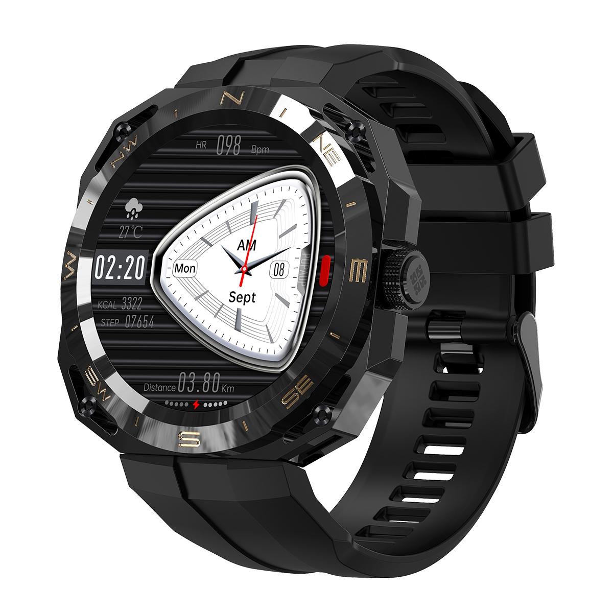 Smart Watch With Heart And Blood Monitoring Colour Screen - Black 12